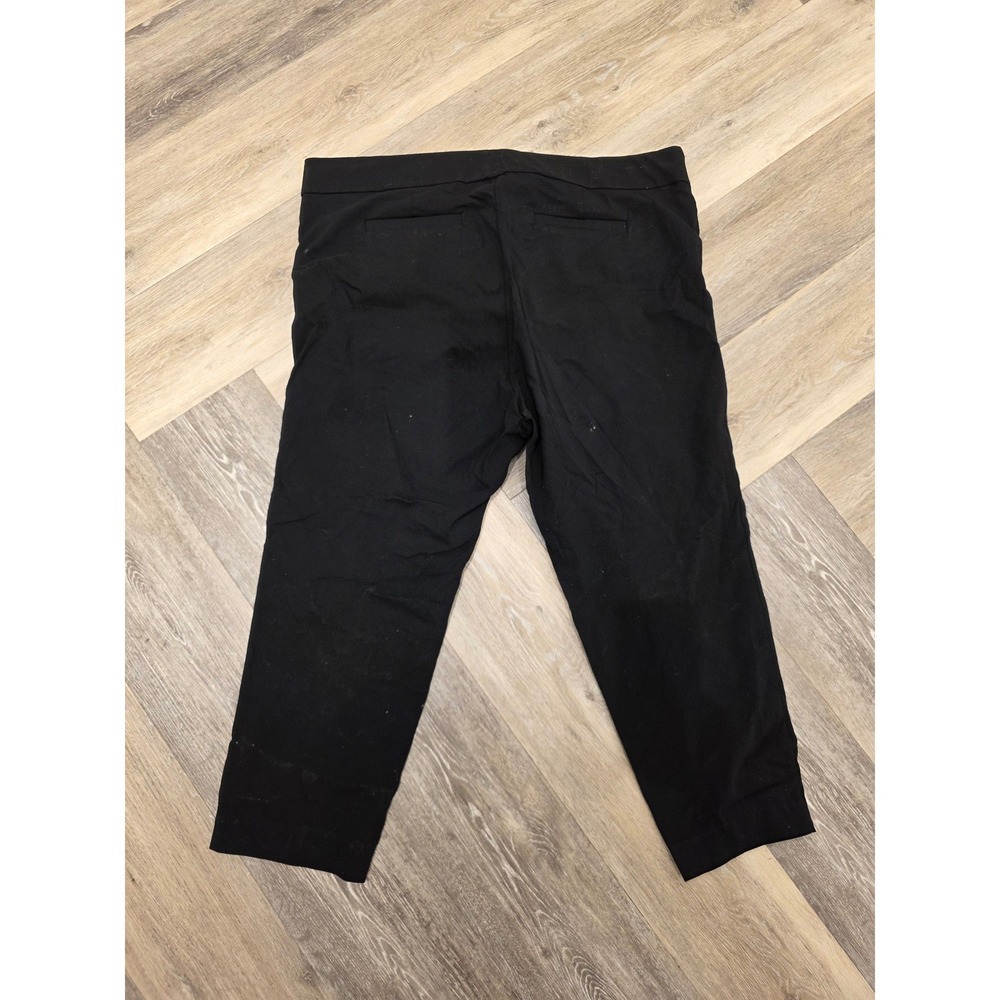 Ava & Viv Womens Black Pull On Ankle Pants Stretch Trousers 3X - Picture 4 of 9